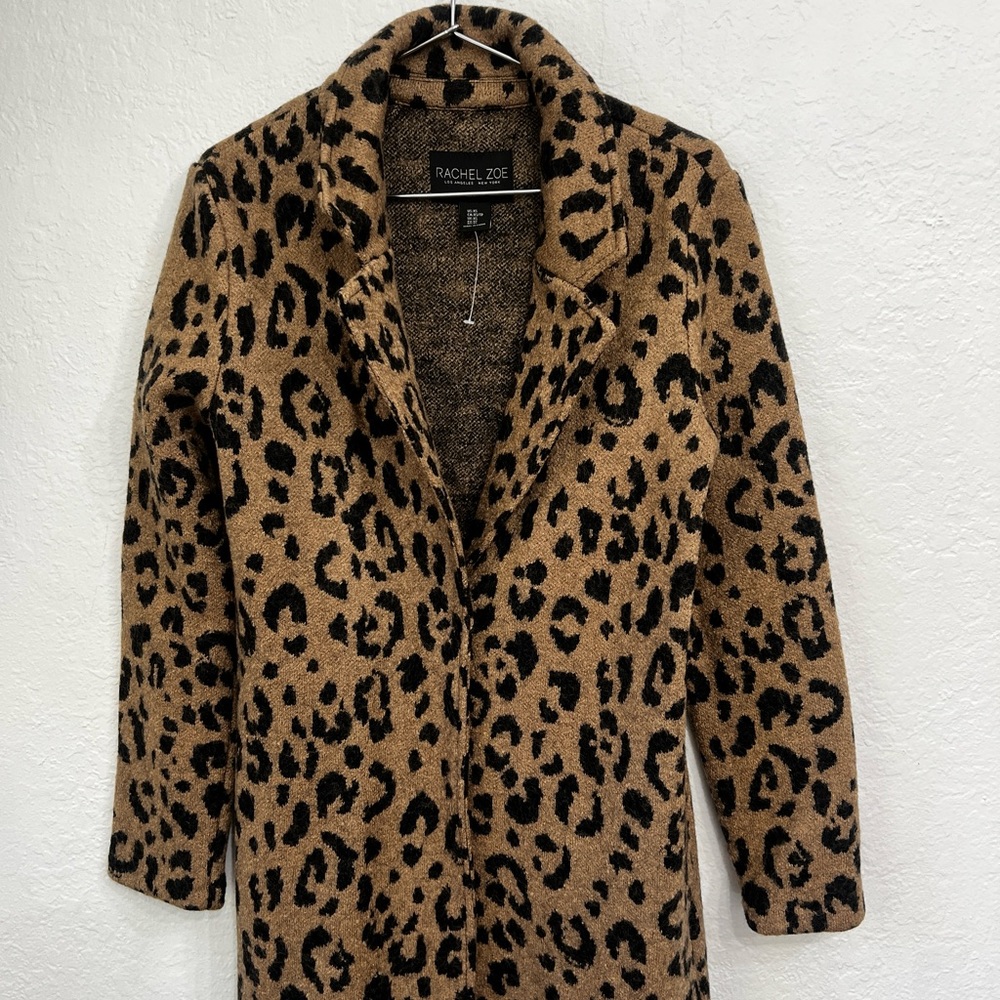 Rachel Zoe Leopard cardigan/coat
